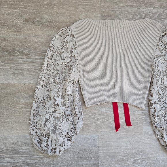 French Connection Upcycled by Armoire Sweater Rare MSRP $98 Unique & Vintage - Picture 9 of 13